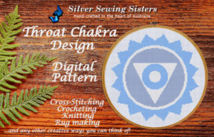 Throat Chakra Digital Pattern for Cross-Stitching