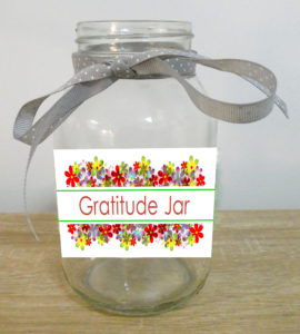 Gratitude Jar with Instructions