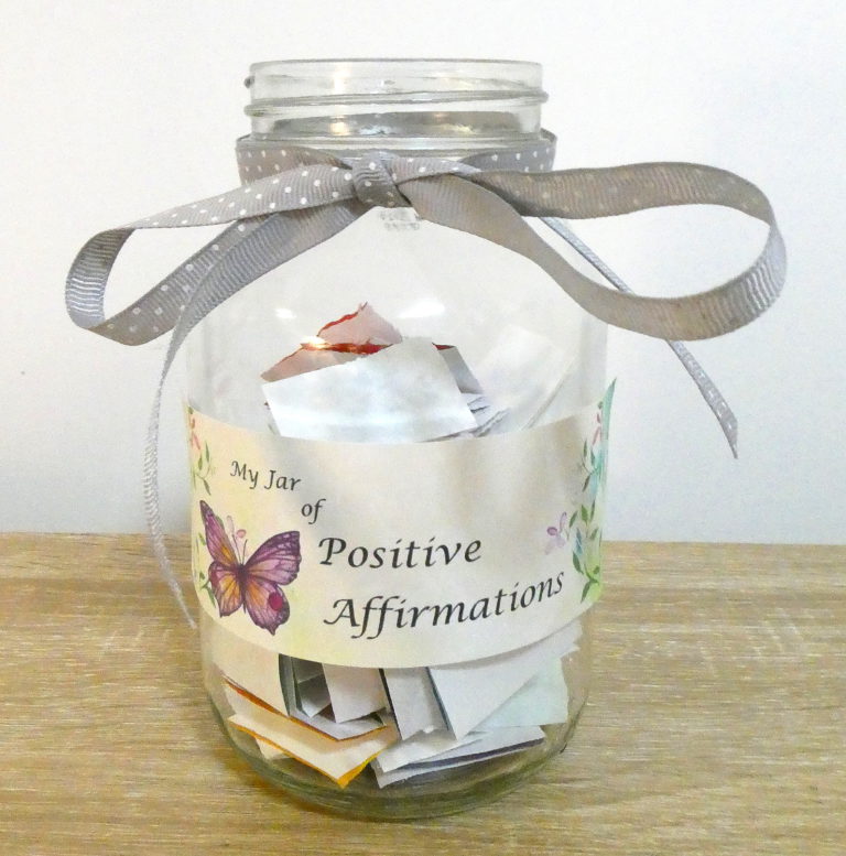 Positive Affirmations Jar Spiritual Balance